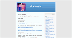 Desktop Screenshot of gralsmacht.com